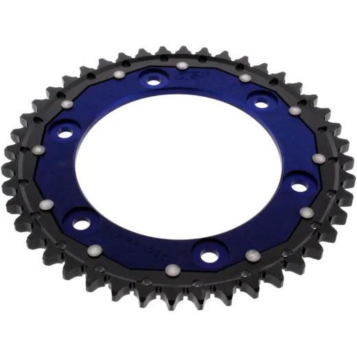 Rear sprocket dual 44 tooth pitch 530 blue ZF inner diameter 134 bolt spacing 160 for: Honda CBR, VTR
