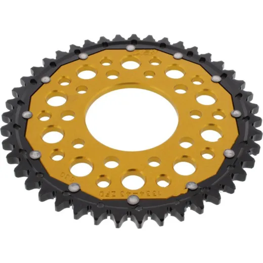 Rear sprocket dual 43 tooth pitch 530 gold ZFD133443GLD