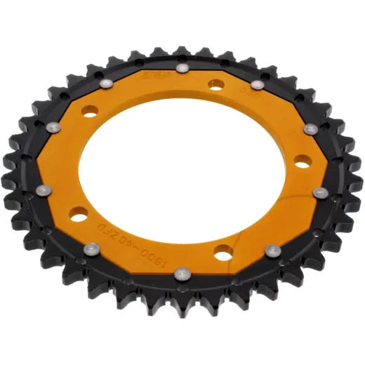 Kettenrad Dual 40Z Teilung 530 gold ZF Innendurchmesser 120 Lochkreis 140 passend für: Triumph Tiger, Sprint, Daytona