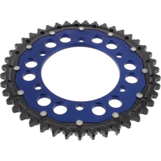 Rear sprocket dual 43 tooth pitch 530 blue