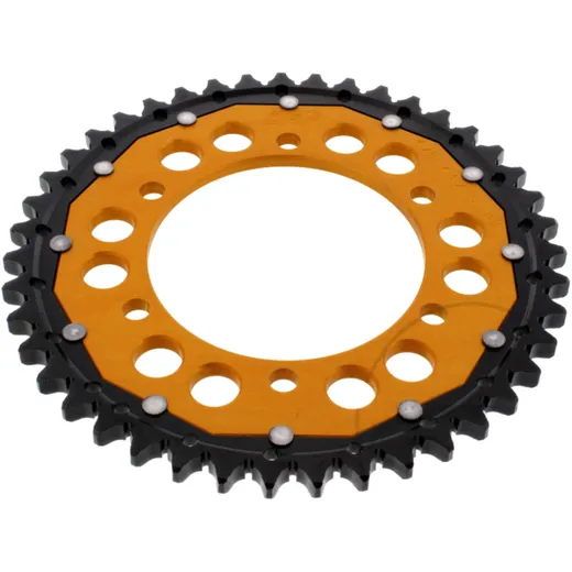 Kettenrad Dual 43Z Teilung 530 gold ZF Innendurchmesser 110 Lochkreis 130 passend für: MZ/MUZ 1000