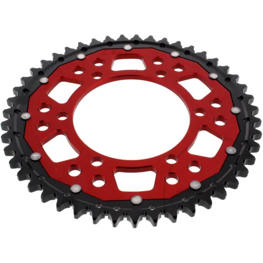 Kettenrad Dual 47Z Teilung 530 rot ZF Innendurchmesser 110 Lochkreis 130 passend für: MZ/MUZ 1000