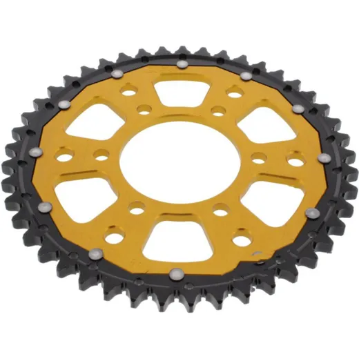 Rear sprocket dual 45 tooth pitch 530 gold ZFD48845GLD