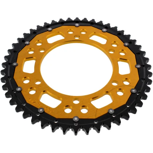 Kettenrad Dual 48Z Teilung 530 gold ZF Innendurchmesser 120 Lochkreis 140 passend für: Kawasaki VN, ZZR