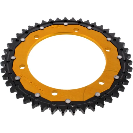 Kettenrad Dual 45Z Teilung 530 gold ZF Innendurchmesser 140 Lochkreis 160 passend für: Kawasaki GPZ, ZRX, ZR