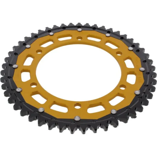 Rear sprocket dual 49 tooth pitch 530 gold