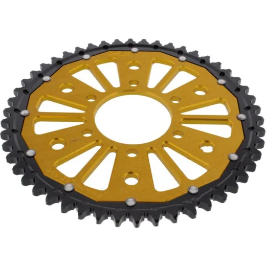 Rear sprocket dual 50 tooth pitch 530 gold