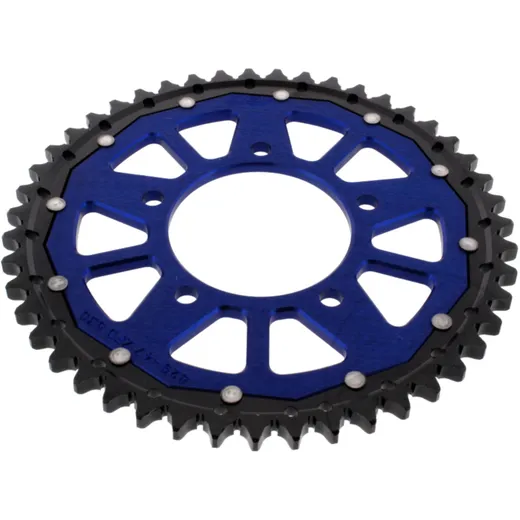 Kettenrad Dual 47Z 530 für Motorräder blau