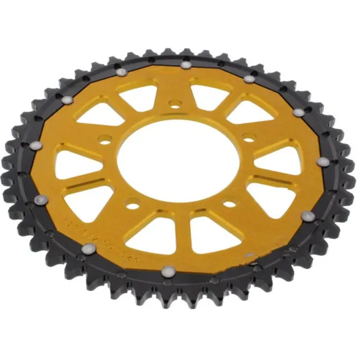 Rear sprocket dual 48 tooth pitch 530 gold ZFD82948GLD