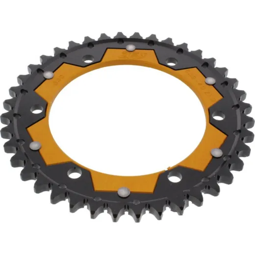 Rear sprocket dual 40 tooth pitch 530 gold ZFD85940GLD