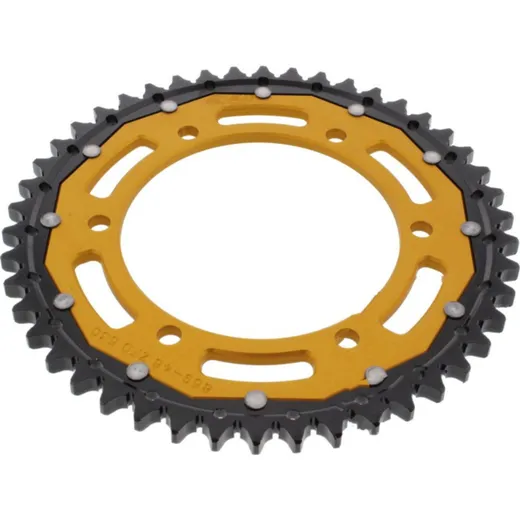 Rear sprocket dual 46 tooth pitch 530 gold ZFD85946GLD