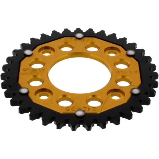 Kettenrad Dual 35Z Teilung 420 gold ZF Innendurchmesser 058 Lochkreis 090 passend für: Honda ANF, MSX, AFS