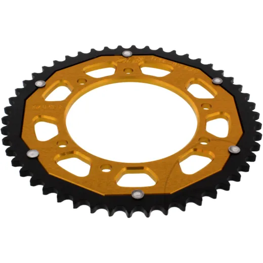 Kettenrad Dual 50Z Teilung 428 gold ZF Innendurchmesser 105 Lochkreis 125 passend für: Rieju Marathon, Tango, RS - 3