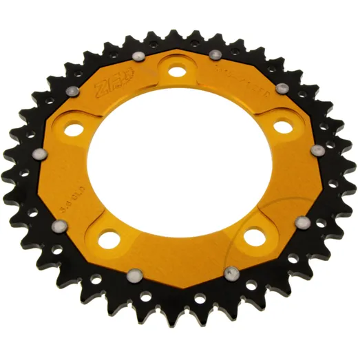 Kettenrad Dual 41Z Teilung 520 gold ZF Innendurchmesser 112 Lochkreis 138 passend für: Honda NC, CB, X - ADV