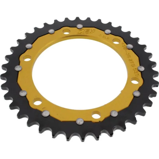 Rear sprocket dual 38 tooth pitch 525 gold