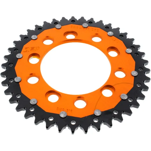 41-Tooth Dual Sprocket 525 Orange ZF for Motorcycles