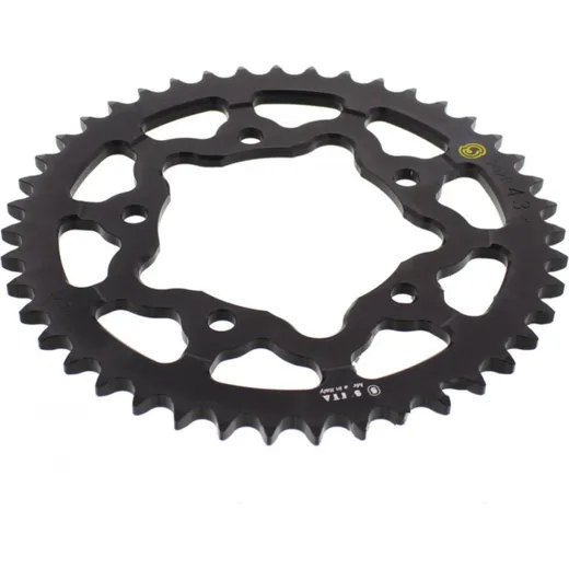 Rear sprocket aluminium 43 tooth pitch 525 black 202P 52543N