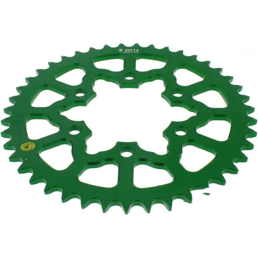 Rear sprocket aluminium 43tooth pitch 520 green