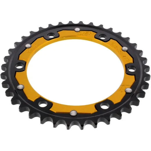ZF Dual Rear Sprocket 38 Tooth Pitch 530 Gold - suitable for select models