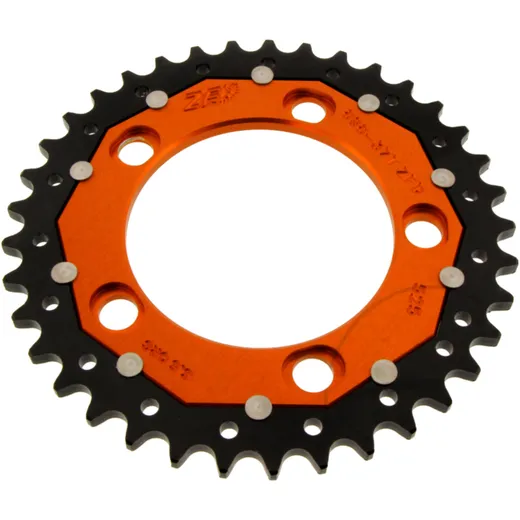 Kettenrad Dual 37Z 525 orange ZF