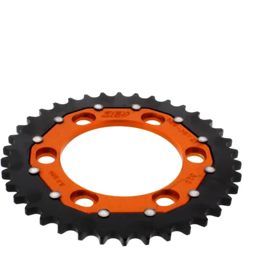 Kettenrad Dual 38Z 525 orange ZF für Motorräder