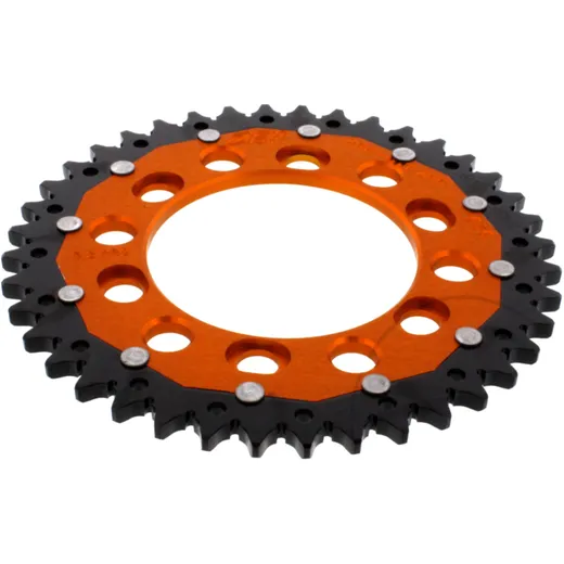 Kettenrad Dual 40Z für Motorräder Teilung 525 orange ZF