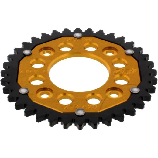 Kettenrad Dual 36Z Teilung 420 gold ZF Innendurchmesser 058 Lochkreis 090 passend für: Honda ANF, MSX, AFS