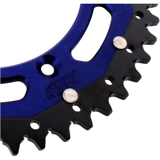 Rear sprocket dual 48 tooth pitch 520 blue ZF inner diameter 13