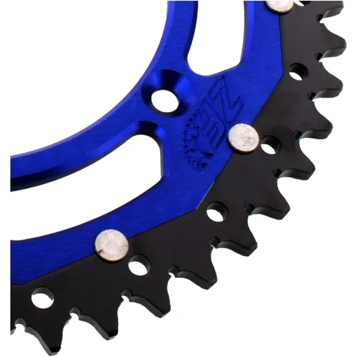 Rear sprocket dual 49 tooth pitch 520 blue ZF inner diameter 13