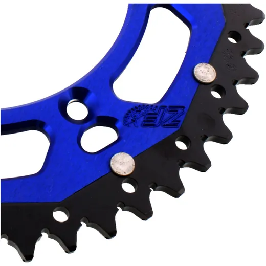 Rear sprocket dual 50 tooth pitch 520 blue ZF inner diameter 13