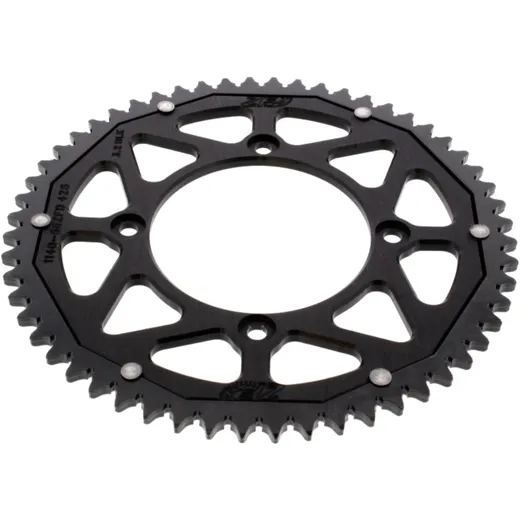 Rear sprocket dual 56 tooth pitch 428 black ZF inner diameter 100 bolt spacing 120 for: Beta RR, RE, REV3
