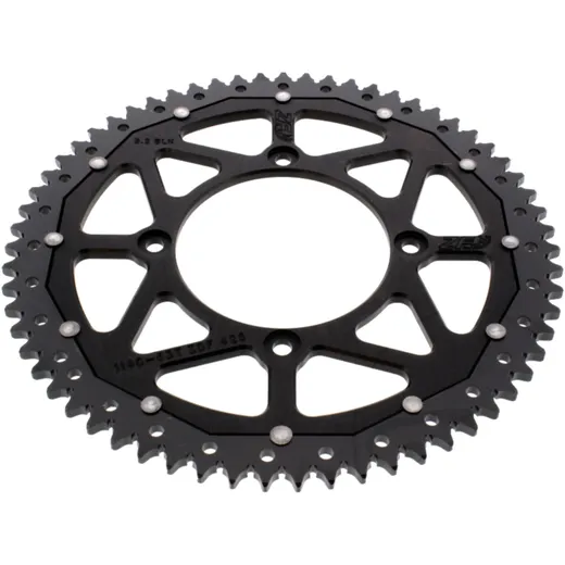 Rear sprocket dual 63Z pitch 428 black ZF inner diameter 100 bolt spacing 120 for: Beta RR, RE, REV3