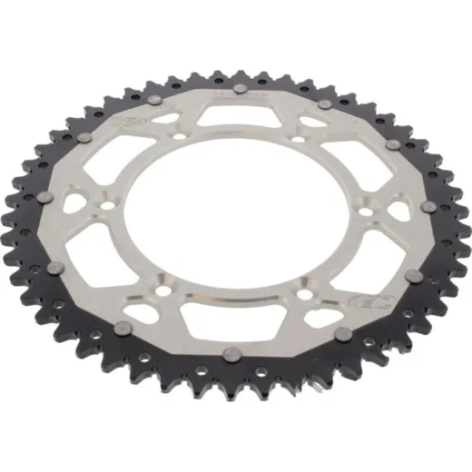 Rear sprocket dual 52 tooth pitch 520 silver