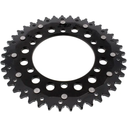Rear sprocket dual 41 tooth pitch 520 black ZF inner diameter 106 bolt spacing 125 for: Triumph Bonneville, Daytona, Street Scrambler
