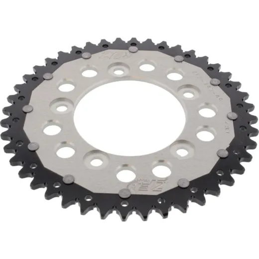 Rear sprocket dual 44 tooth pitch 520 silver