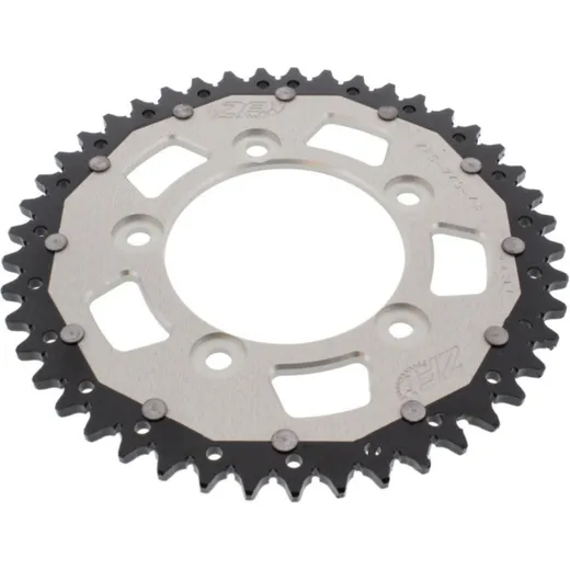 Rear sprocket dual 45 tooth pitch 520 silver