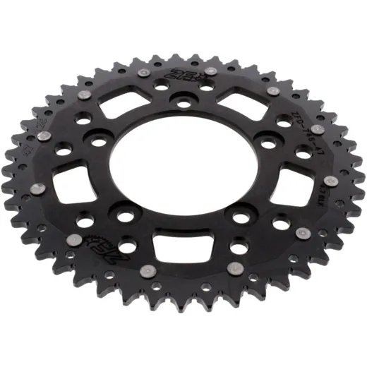 Rear sprocket dual 47 tooth pitch 520 black ZFD74647BLK