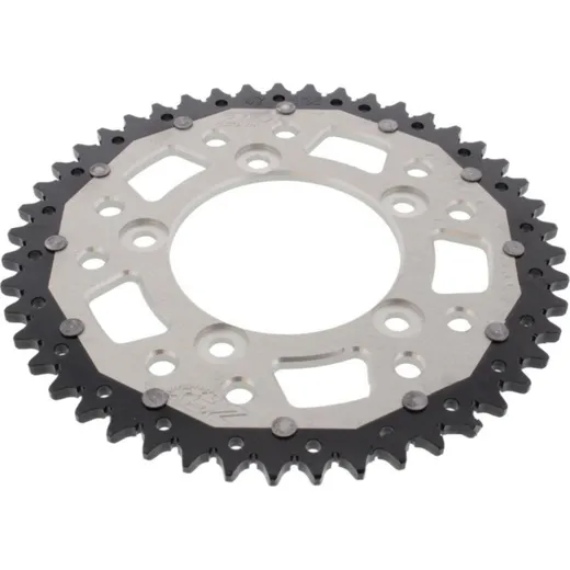 Rear sprocket dual 47 tooth pitch 520 silver