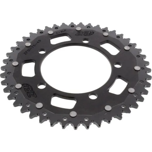 Rear sprocket dual 45 tooth pitch 520 black ZFD7545BLK