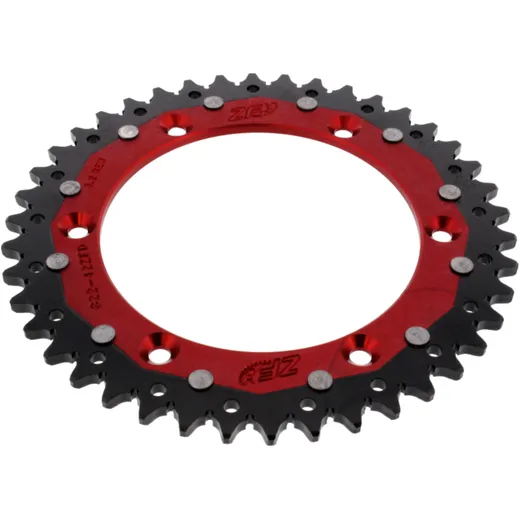 Kettenrad Dual 42Z Teilung 520 rot ZF Innendurchmesser 136 Lochkreis 156 passend für: Husqvarna TE, WR, SM, CR