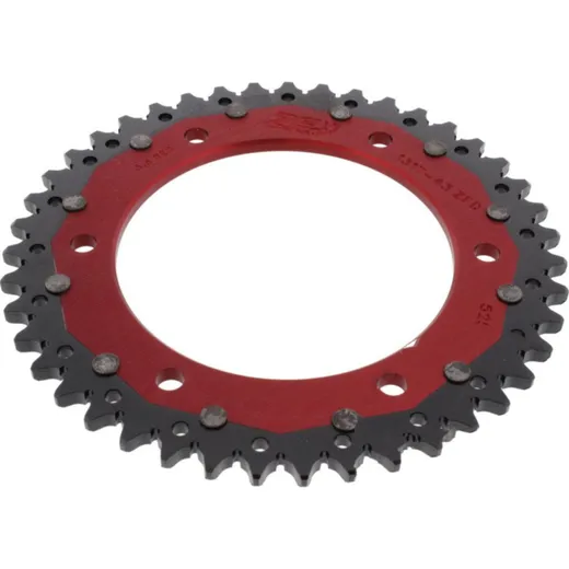 Rear sprocket dual 43 tooth pitch 525 red ZFD131743RED