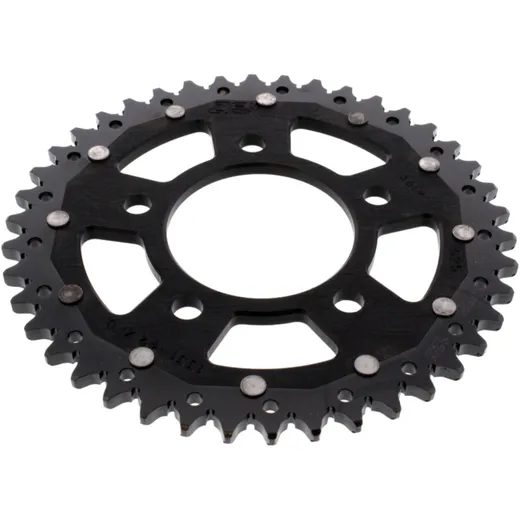 Rear sprocket dual 42 tooth pitch 525 black ZF inner diameter 080 bolt spacing 110 for: Honda CRF