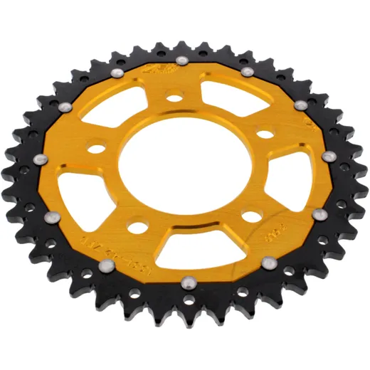 Kettenrad Dual 42Z Teilung 525 gold ZF Innendurchmesser 080 Lochkreis 110 passend für: Honda CRF
