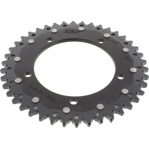 Rear sprocket dual 42 tooth pitch 525 black ZFD179242BLK