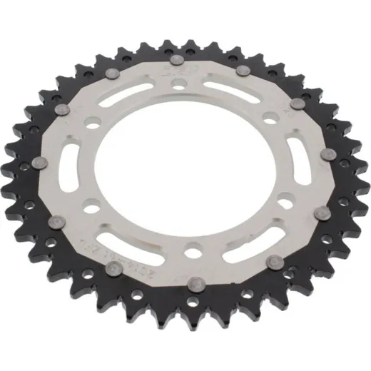 Rear sprocket dual 41 tooth pitch 525 silver