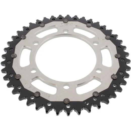 Rear sprocket dual 43 tooth pitch 525 silver