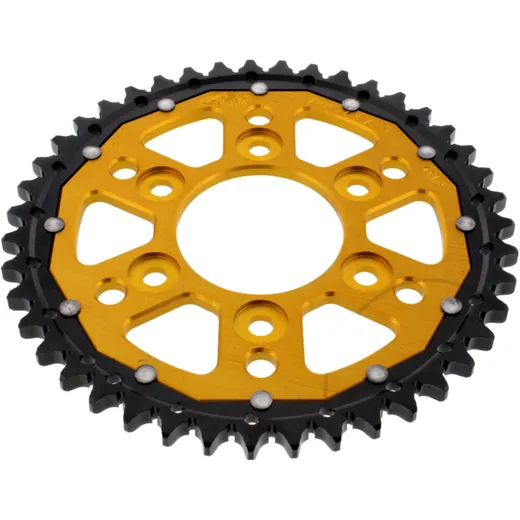 Rear sprocket dual 43 tooth pitch 530 gold ZFD76643GLD