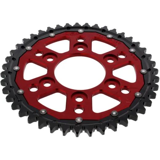 Rear sprocket dual 43 tooth pitch 530 red