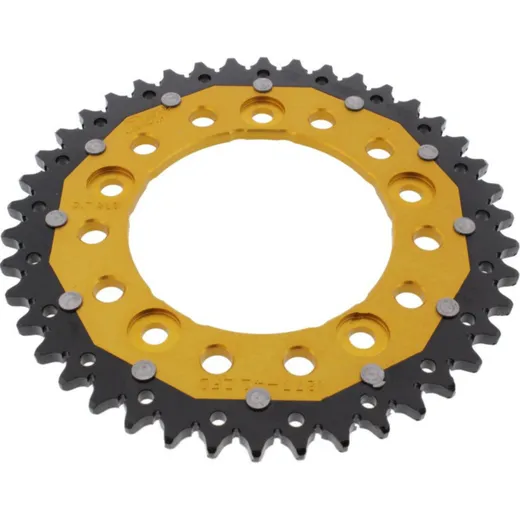 Rear sprocket dual 42 tooth pitch 525 gold ZFD187742GLD