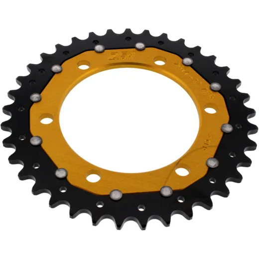 Kettenrad Dual 37Z Teilung 525 gold ZF Innendurchmesser 106 Lochkreis 125 passend für: Triumph Tiger, Street Triple, Bonneville